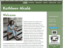 Tablet Screenshot of kathleenalcala.com